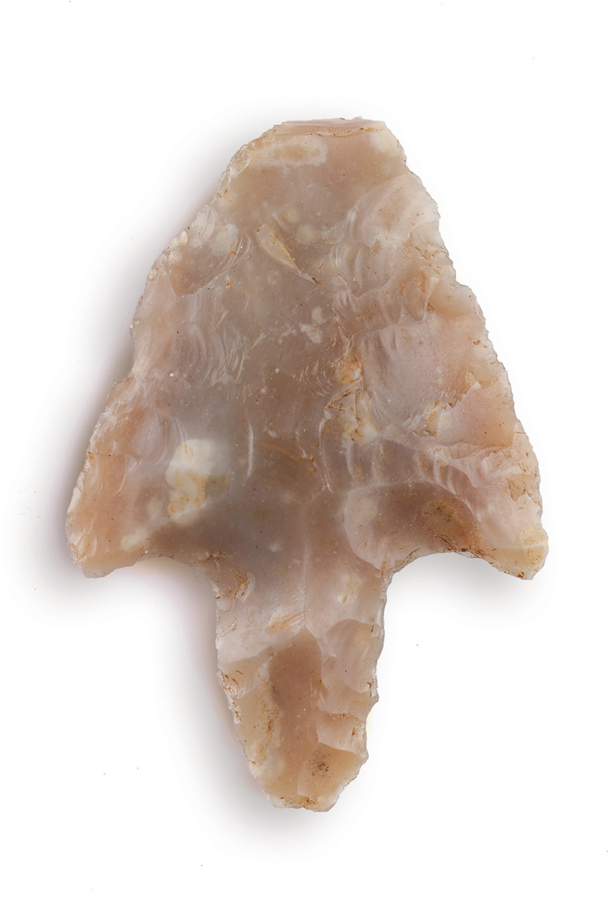 Pfeilspitze aus Silex von der Seiser Alm, Panorama