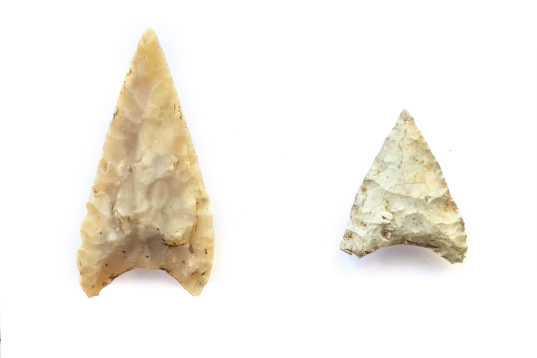 Pfeilspitzen aus Silex vom Lech Sant auf der Mastlé-Alm