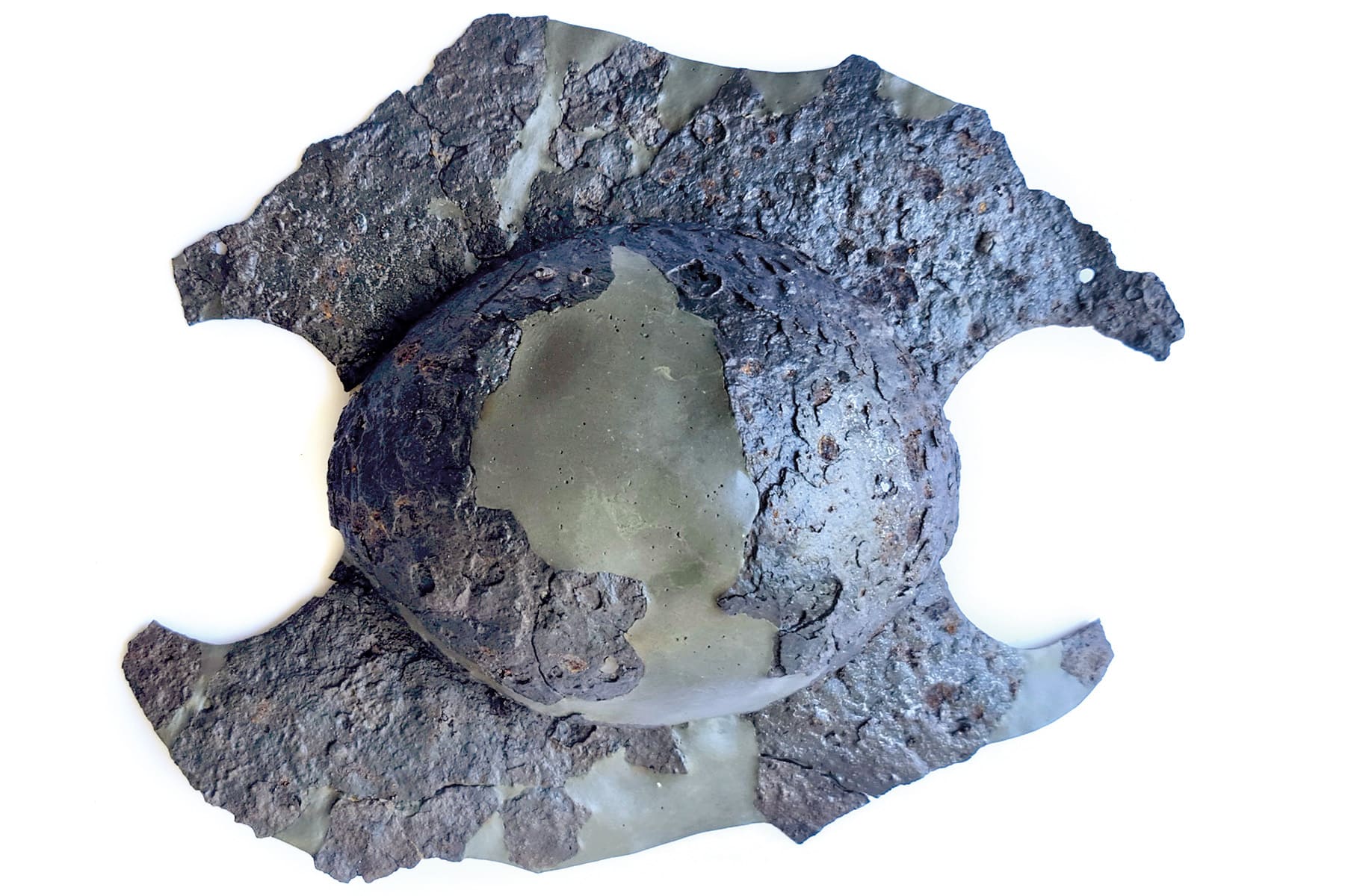 Schildbuckel aus Eisen, Col de Flam