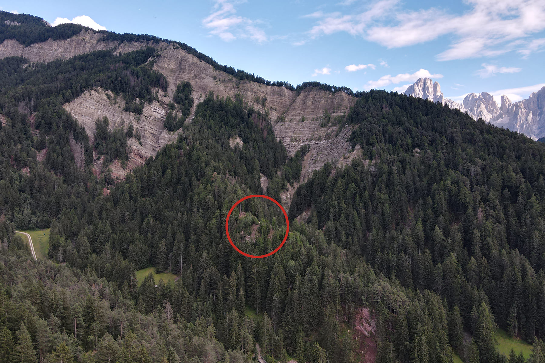 Von der Burg Stetteneck ist heute kaum noch etwas zu sehen.