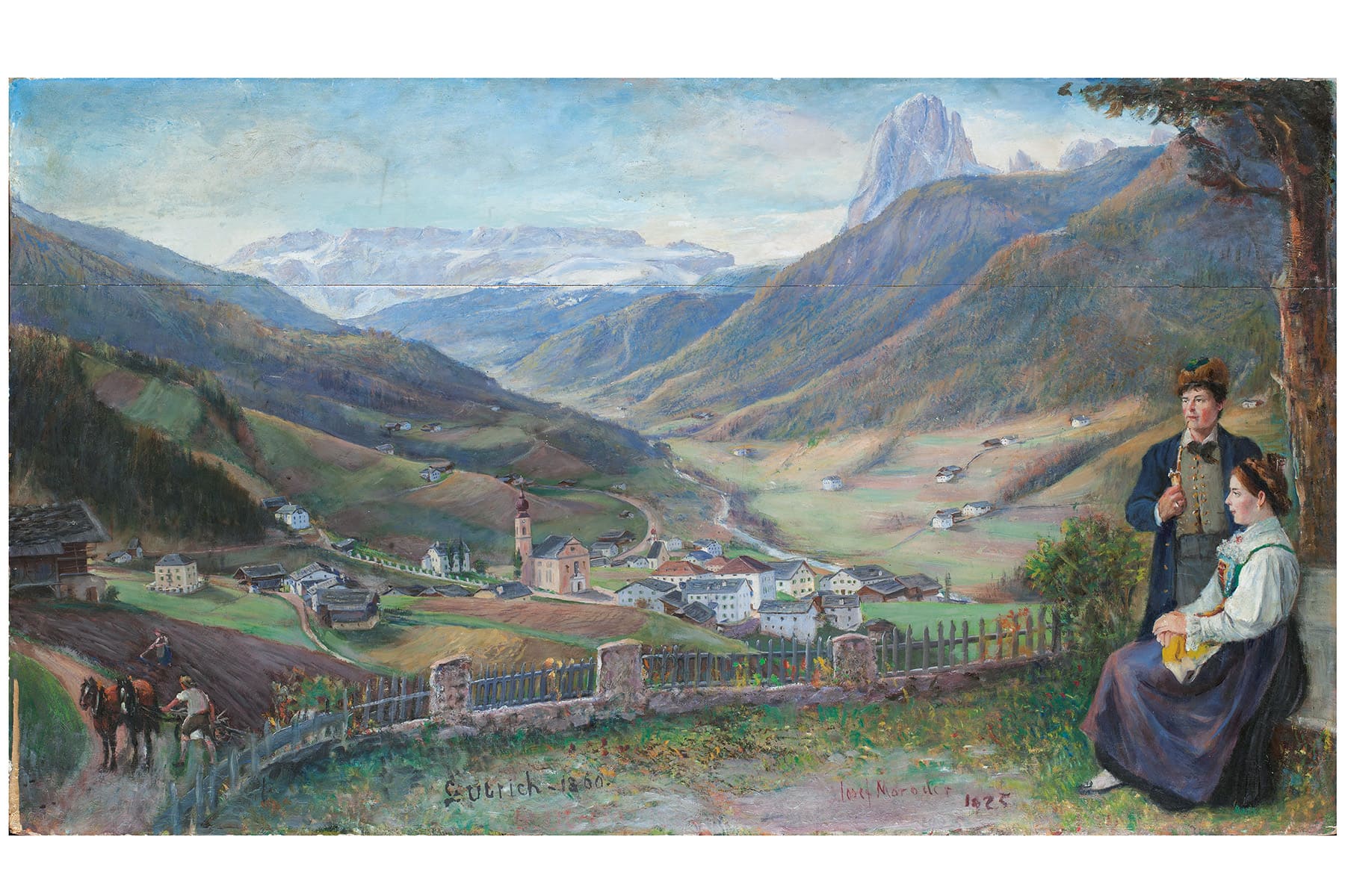 Ölgemälde von Josef Moroder Lusenberg, 1925