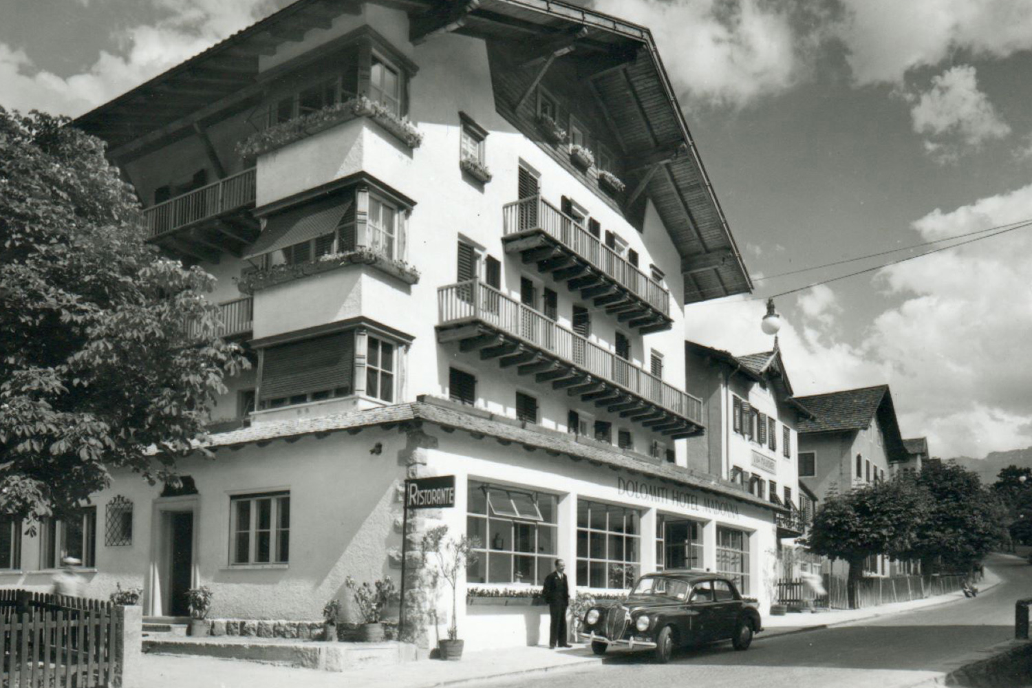 Dolomiti Hotel Madonna nach dem Umbau, Foto um 1960