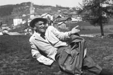 1950er Jahre, Luis Trenker, Jenesien bei Bozen (Foto aus dem Archiv Luis Trenker; Museum Gröden)