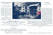 Prospekt der “Pensione Regina”, um 1950