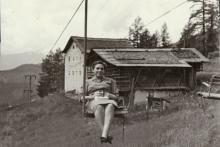 Der ehemalige Sessellift auf der Höhe des Hofes Somavia auf Sankt Jakob