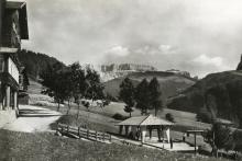 Bergstation des Sessellifts unter dem Jakoberhof, um 1950